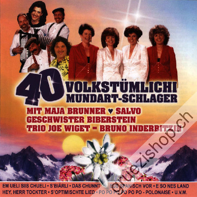 Diverse - 40 Volkstümlichi Mundart-Schlager (CD48136)